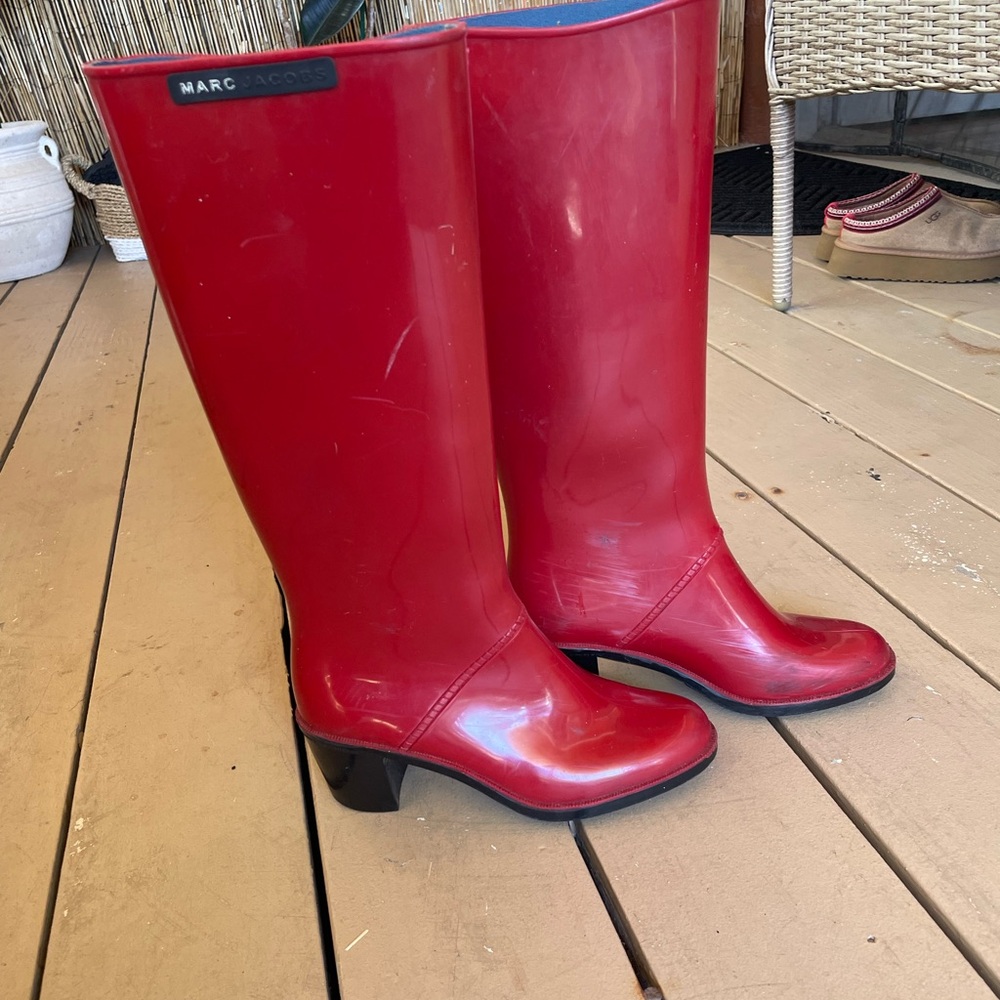 Marc Jacobs Red Women's Rain Boots